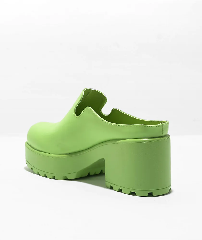 KOI Kiwi Slip On Chunky Mule Shoes