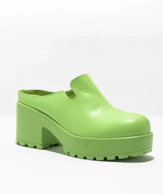 KOI Kiwi Slip On Chunky Mule Shoes