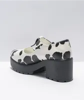 KOI Mary Jane Nettie Cow Print Shoes