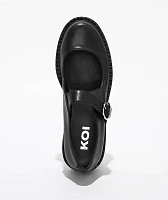 KOI Nectar Prime Tale Black Mary Jane Shoes