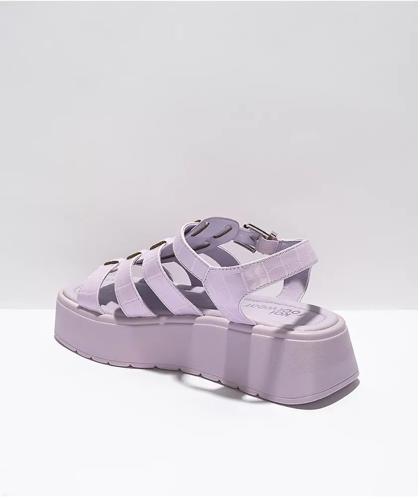 KOI Raikuma Lilac Chunky Platform Sandals