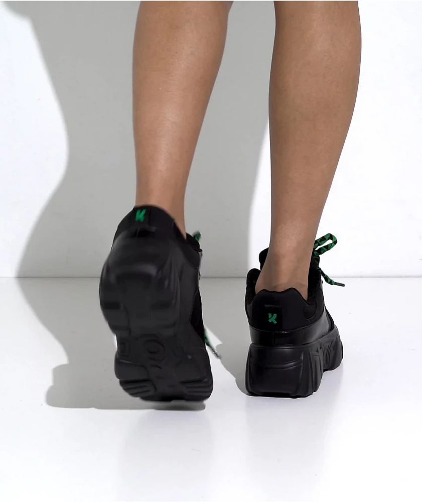 KOI Ricta Flip Black Platform Shoes