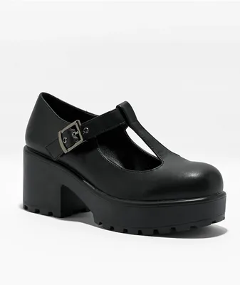 KOI Sai Mary Jane Black Platform Shoes