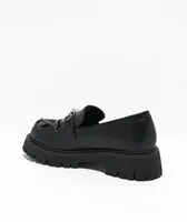 KOI Silent Dusk Black Platform Loafers