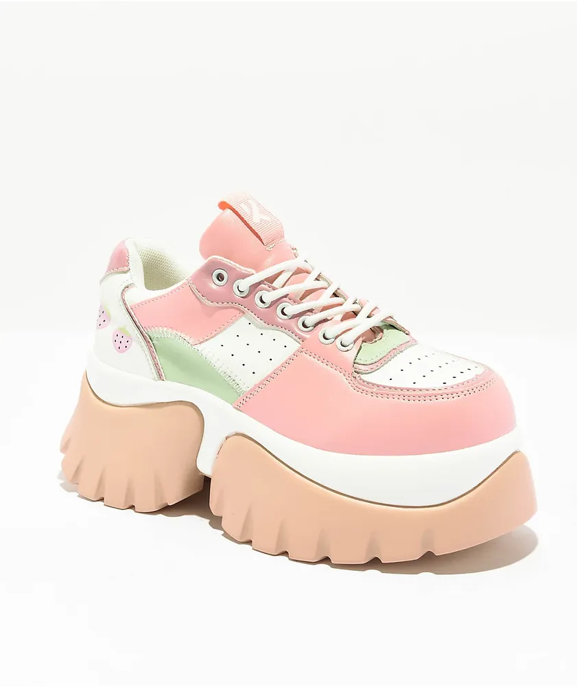 KOI Strawberry Juice  Pink Platform Shoes