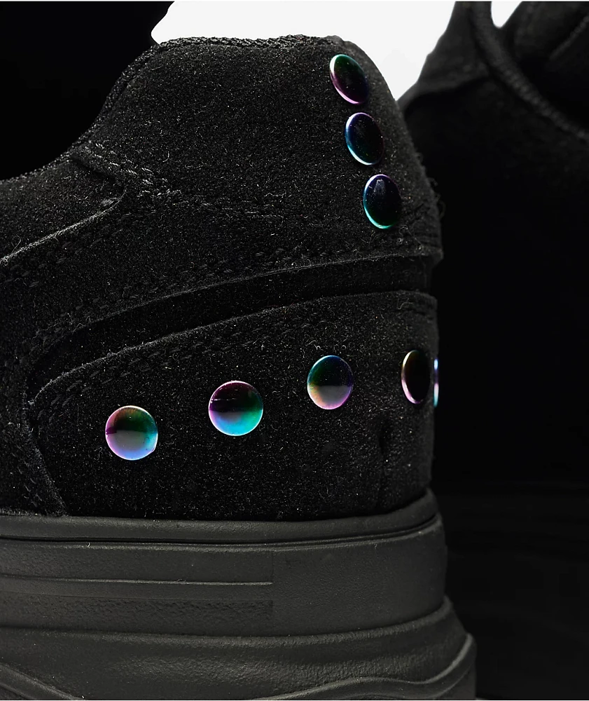 KOI Wildfire Black & Purple Chunk Trainer Shoes