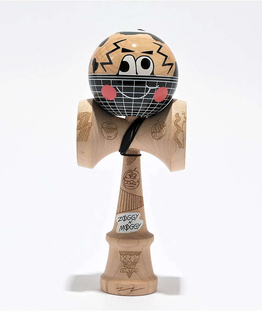 KROM x Jody Barton Zoggy & Moggy Gridball Kendama