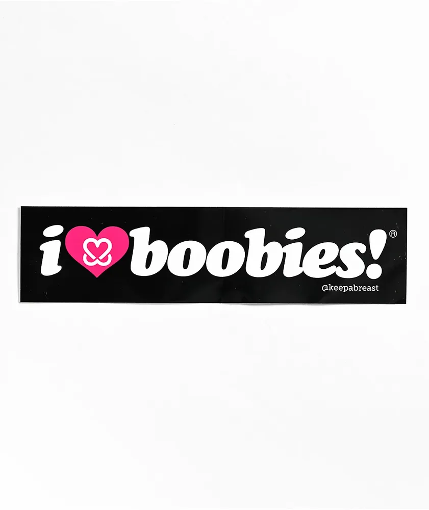 Kandi i love boobies! Bracelet Black