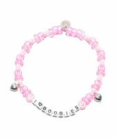 Keep A Breast Foundation I Heart Boobies Pink Kandi Choker