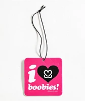 Keep A Breast Foundation I Heart Boobies White & Pink Air Freshener