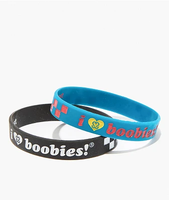 Keep A Breast Foundation x Vans Warped Tour Black & Blue 2 Pack Bracelets