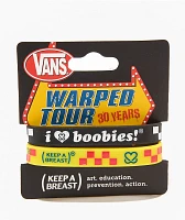 Keep A Breast Foundation x Vans Warped Tour Black & Yellow 2 Pack Bracelets
