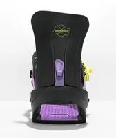 Kemper Freestyle Black, Purple & Yellow Snowboard Bindings
