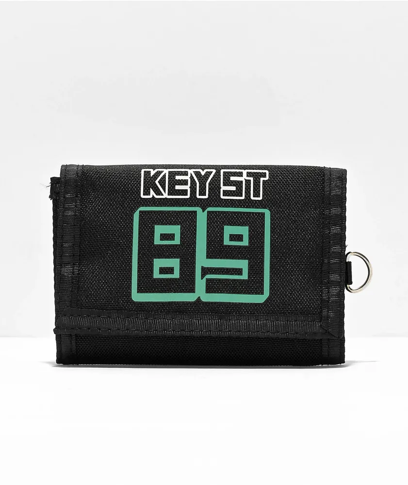 Key Street 89 Black Trifold Wallet