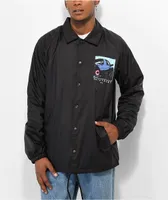 Key Street Angles Black Windbreaker Jacket