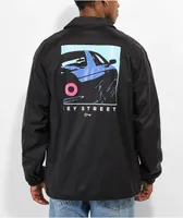 Key Street Angles Black Windbreaker Jacket