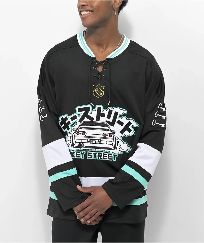 Key Street Black Hockey Jersey