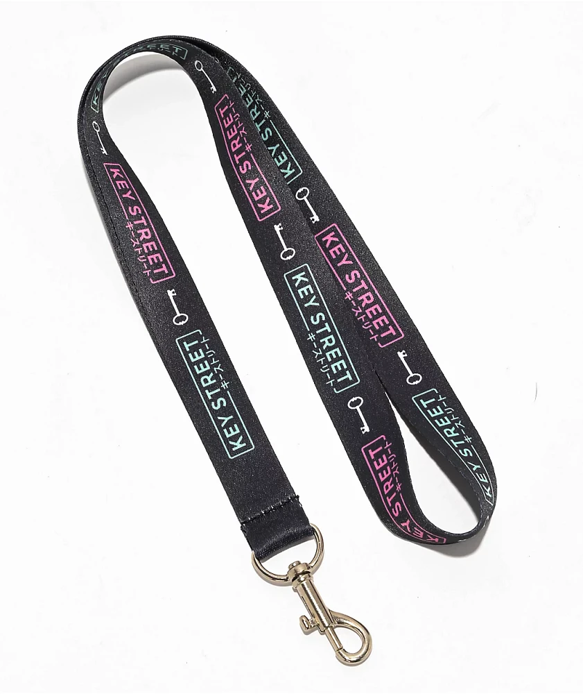 Key Street Black Lanyard