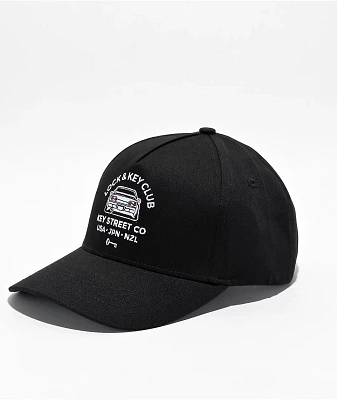 Key Street Car Club Black Snapback Hat 