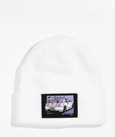 Key Street Gas Sation White Beanie