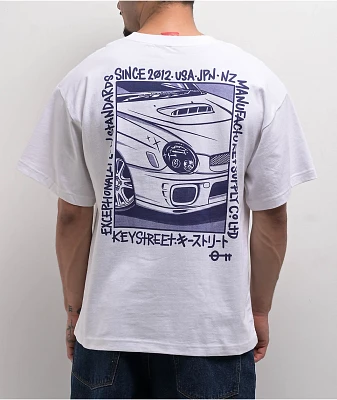 Key Street Halftone 2.0 White T-Shirt