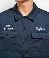 Key Street Kagi Navy Work Shirt