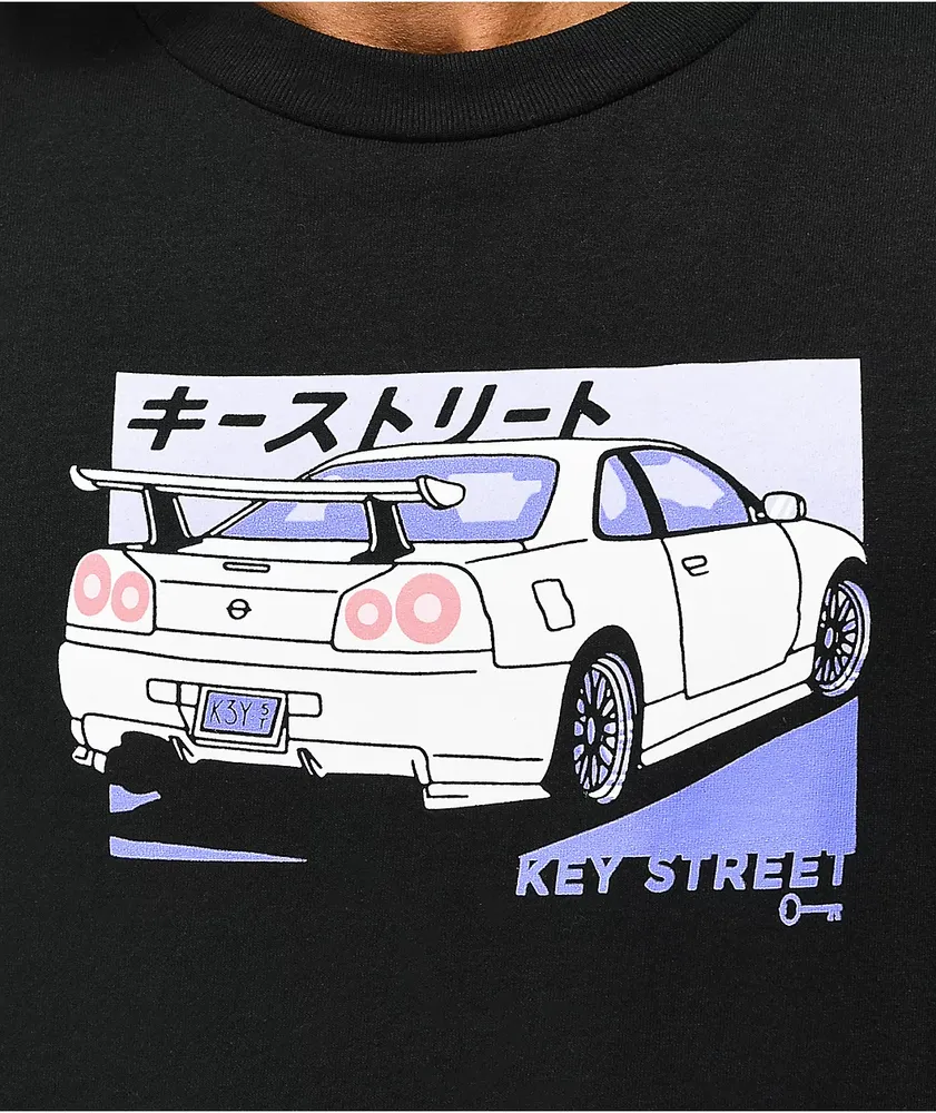 Key Street Kaiju Kuruma Black T-Shirt