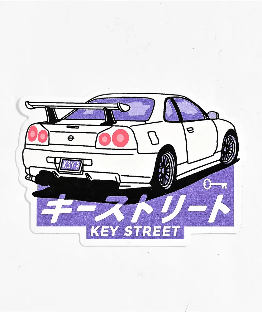 Key Street Kaijukaruma White Sticker