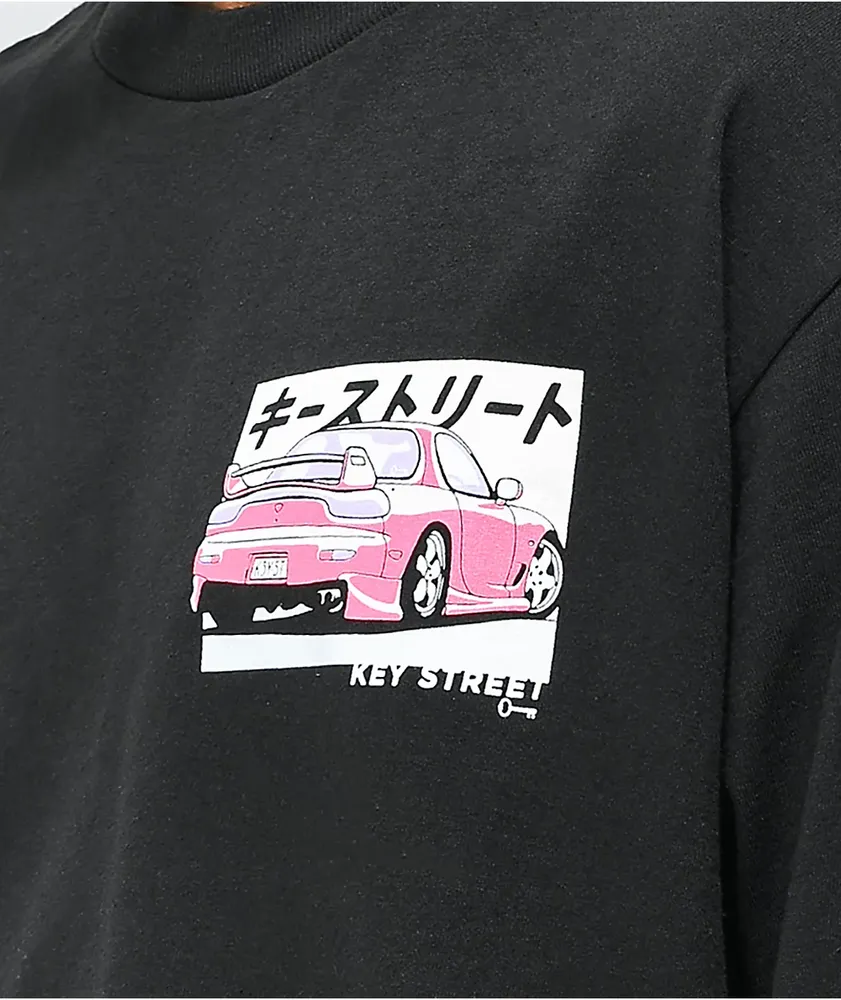 Key Street Kaiten Black Long Sleeve T-Shirt