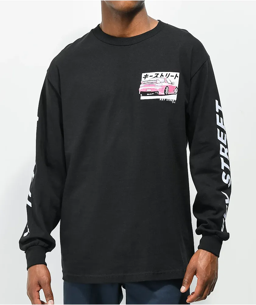 Key Street Kaiten Black Long Sleeve T-Shirt