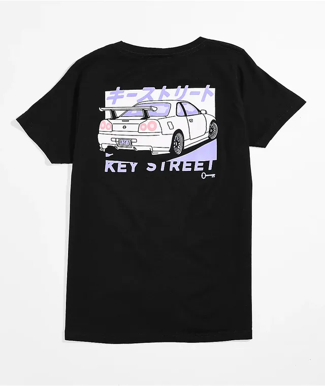 Key Street Driften Black Crop T-Shirt