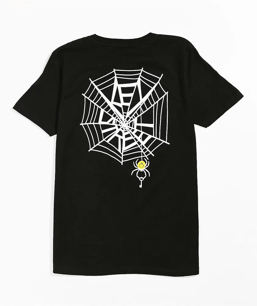 Key Street Kids' Smile Spider Black T-Shirt