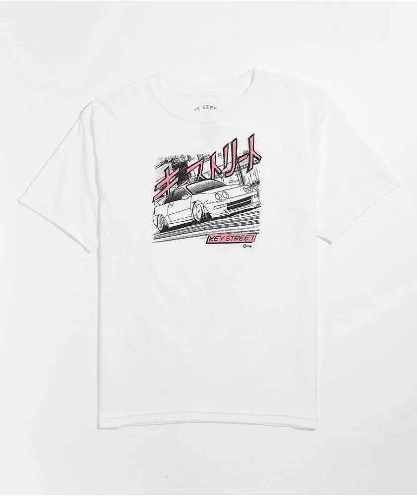 Key Street Kids' Speedin' White T-Shirt