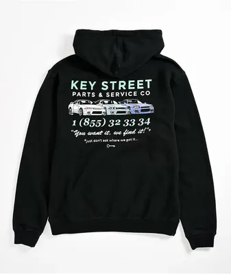 Key Street Kids Parts & Service Black Hoodie
