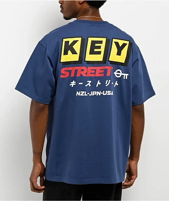 Key Street Navy Blue Pocket T-Shirt