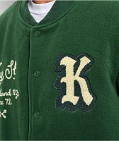 Key Street Parts & Service Green Varsity Jacket