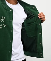 Key Street Parts & Service Green Varsity Jacket