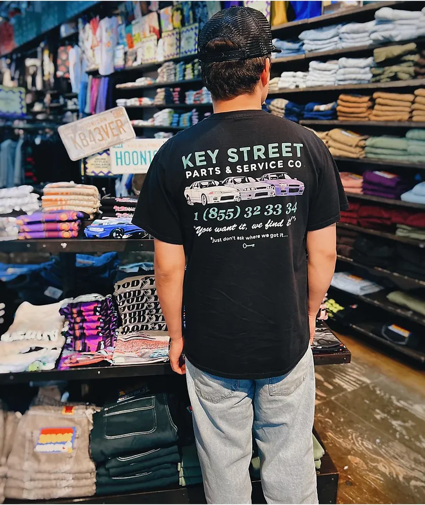 Key Street Parts & Services Black T-Shirt