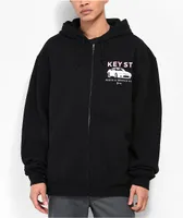 Key Street Parts & Services Black Zip Hoodie