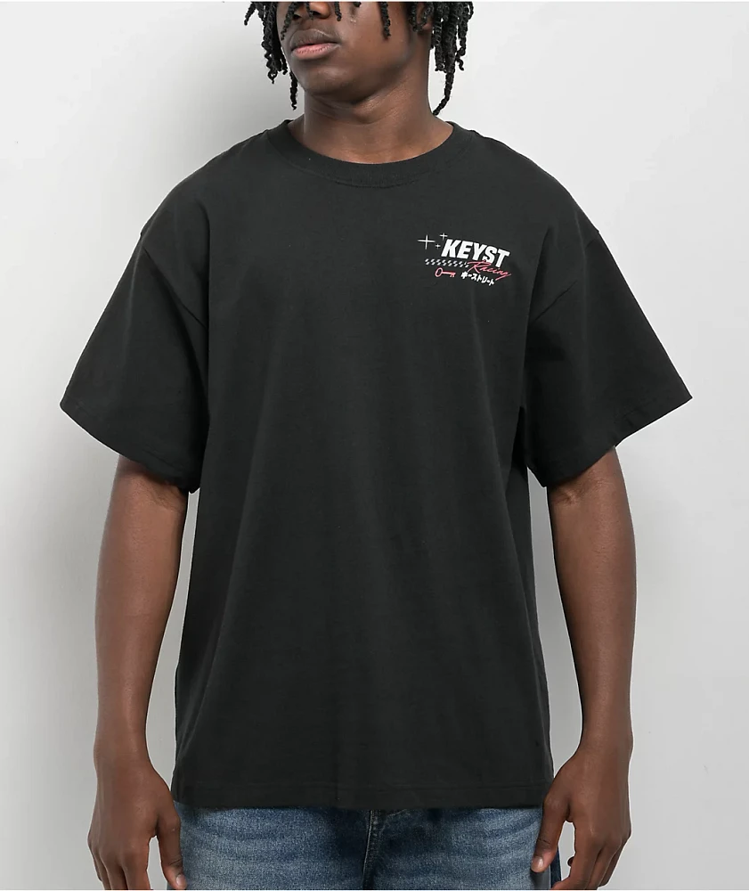 Key Street Racing Black T-Shirt