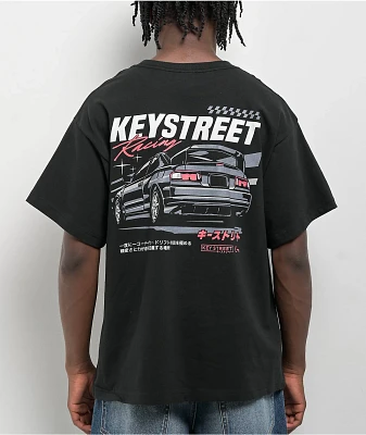Key Street Racing Black T-Shirt