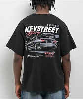 Key Street Racing Black T-Shirt