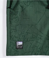 Key Street Road Map Green Board Shorts