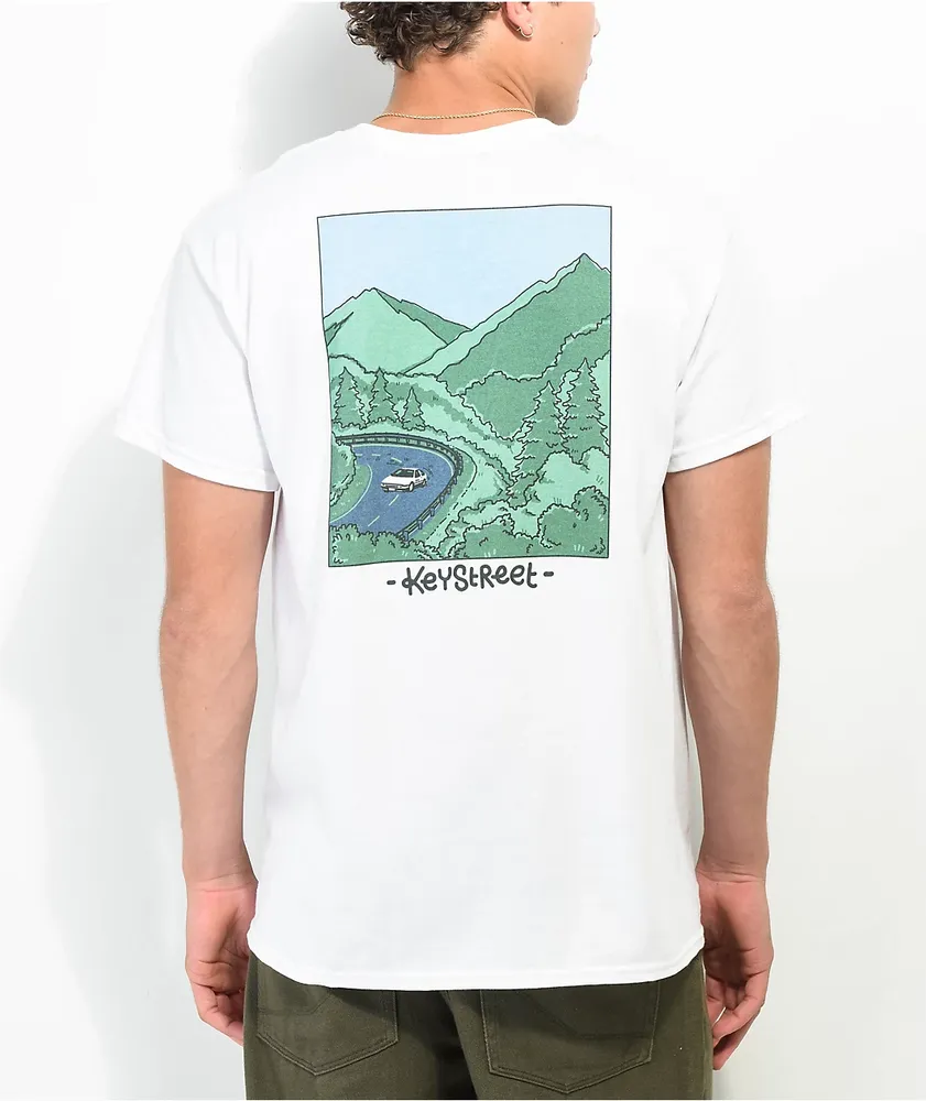 Key Street Scenic Route White T-Shirt