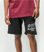 Key Street Speedin Black Sweat Shorts 