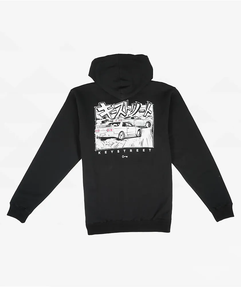 Zine Zippin Black Full Zip Hoodie