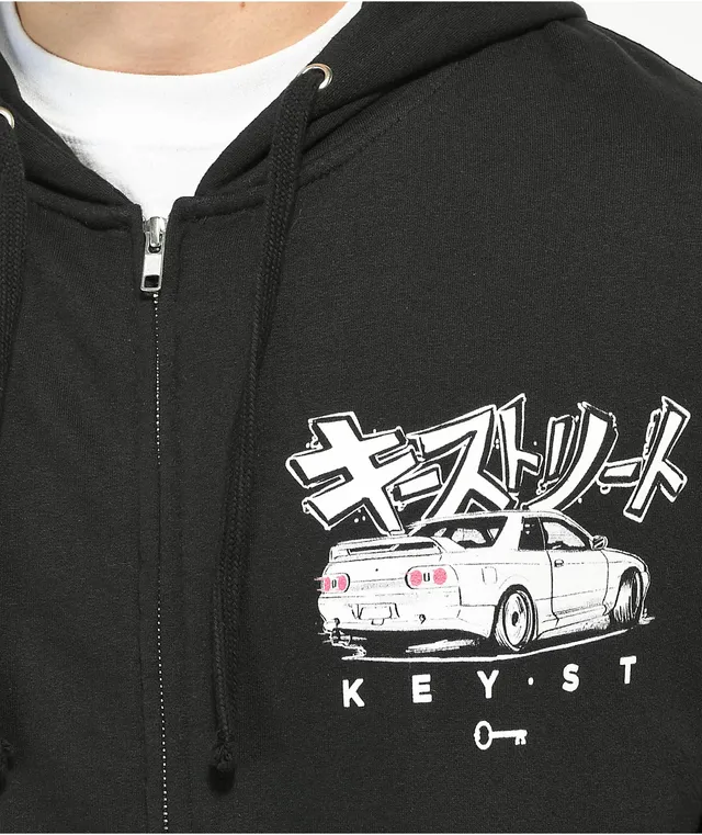 Key Street Parts & Services Black Zip Hoodie