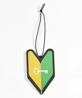 Key Street Wakaba Mark Green & Yellow Air Freshener