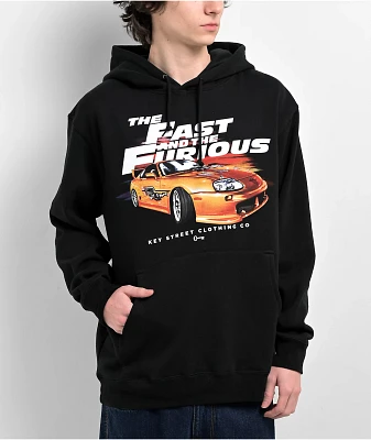 Key Street x Fast & Furious Brian's Car Black Hoodie