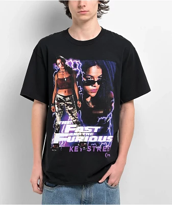 Key Street x Fast & Furious Letty Black T-Shirt